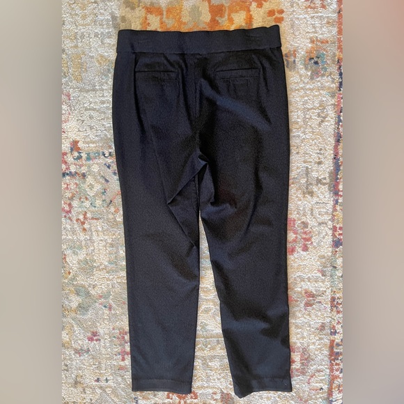 Valerie Stevens Cheetah Print Black Dress Trousers Size 12 Petite - Picture 2 of 8
